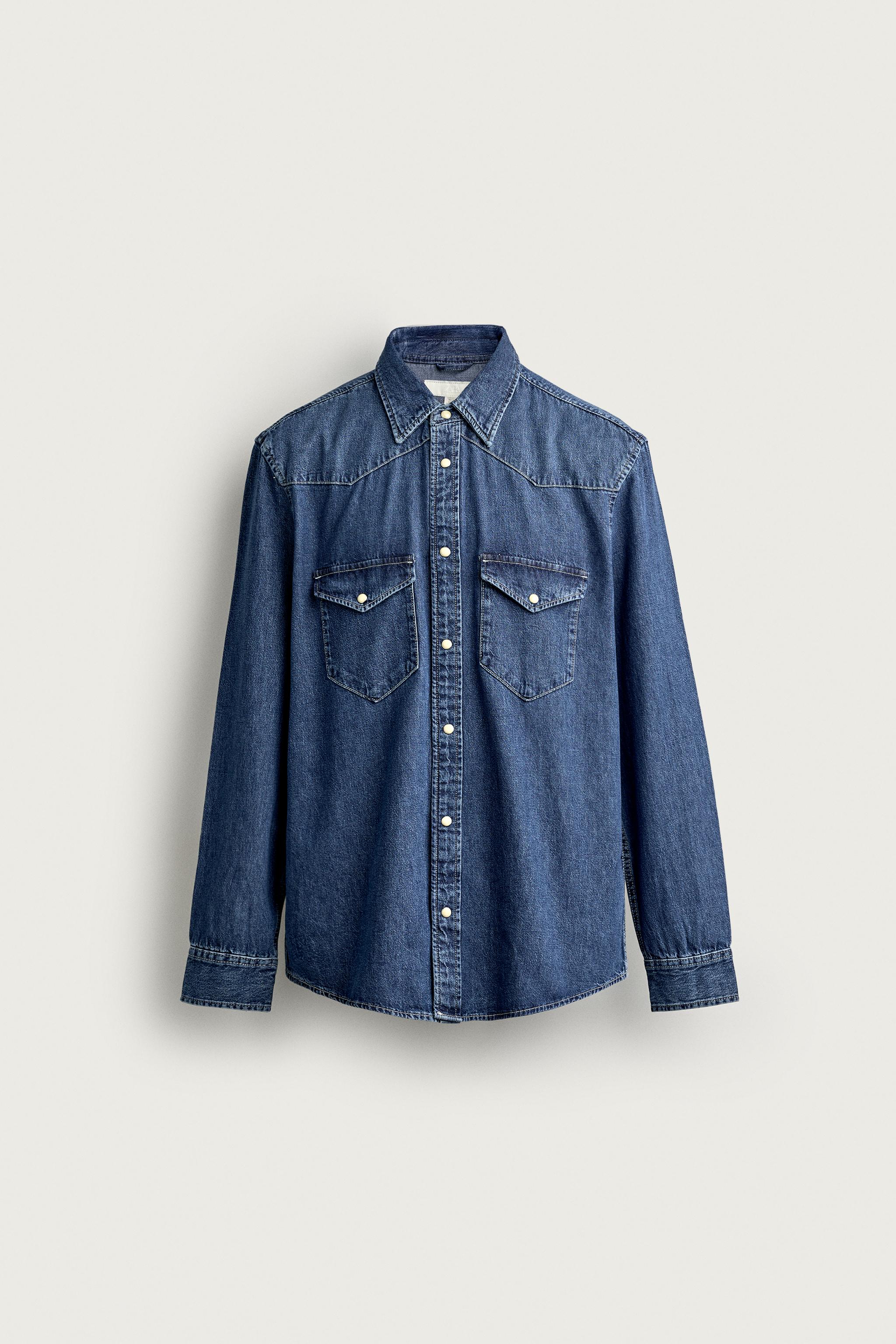 CHEMISE WESTERN DENIM REGULAR FIT